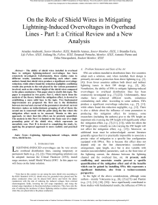 On the Role of Shield Wires in Mitigating Lightning-Induced Overvoltages in Overhead Lines - Part I a Critical Review and a New Analysis