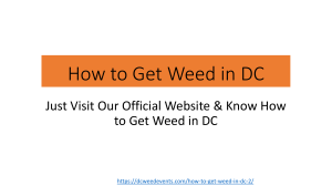 How to Get Weed in DC - Book Your Weed Edibles Online in DC