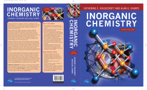 Inorganic Chemistry, 3rd edition - Catherine E. Housecroft & Alan G. Sharpe