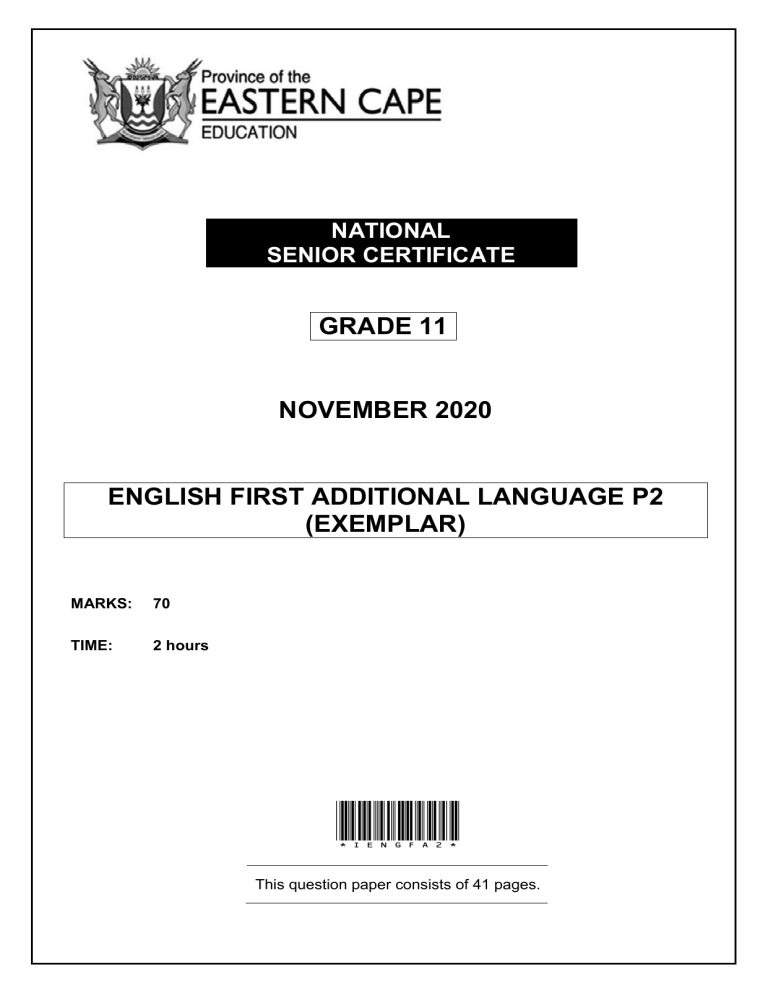 ENG FAL P2 GR11 QP MEMO NOV2020 D