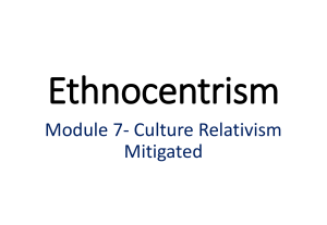 UCSP Ethnocentrism