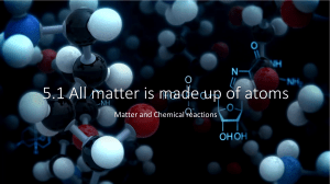 5.1 All matter is made up of atoms
