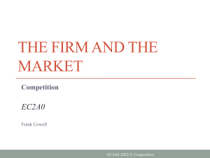 The Firm and the Market: Competition Presentation