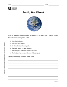 Our Planet Earth Warm Up Probe