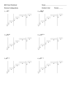 RH Chem Worksheet - Electron Configurations - Orbitals (2)