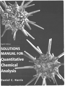 Daniel C Harris - Quantitative chemical analysis solution manual (2011,  ) - libgen.lc