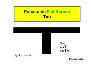 PANASONIC E3D Chassis Technical Guide