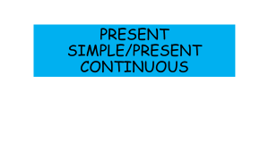 Present Simple vs Continuous English Grammar