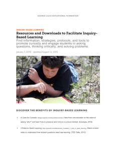 Resources and Downloads to Facilitate Inquiry-Based Learning   Edutopia