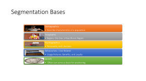 Segmentation Bases (1)