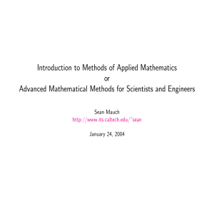 Sean Mauch - Applied Mathematics - book