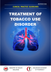 CPG Treatment of Tobacco Use Disorder