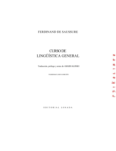 Saussure Curso de Lingüística General