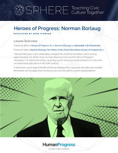 Norman Borlaug- Final