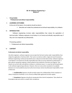 SOFTWARE ENGINEERING - module 2