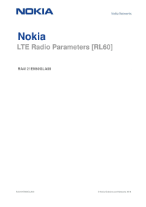 Nokia LTE Radio Parameters RL60 RA4121EN