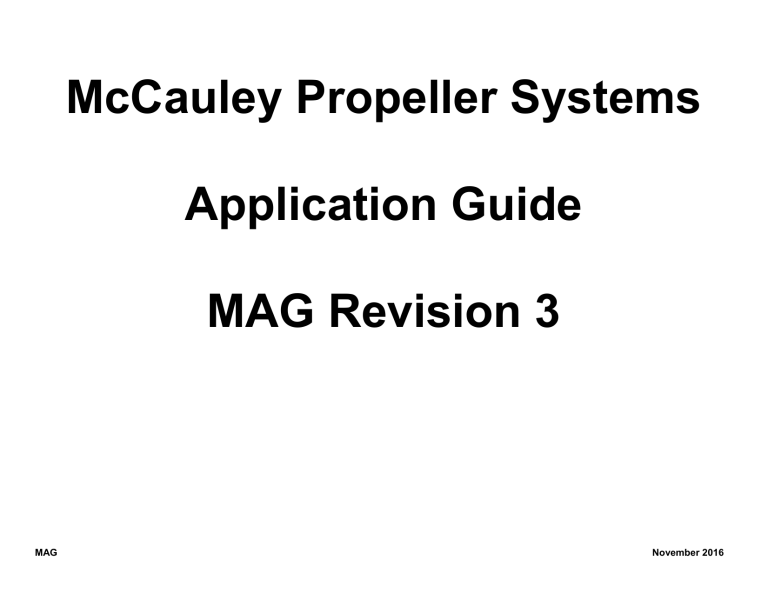 McCauley Propeller Systems Guide R03