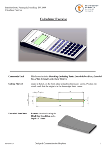 Parametric Modeling Exercise: Calculator in SolidWorks