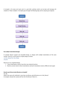 IC Compiler Flow & Library Setup