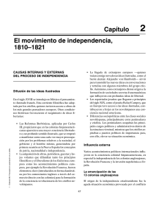 El movimiento de independencia, 1810â  1821