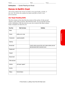 faults and folds worksheet