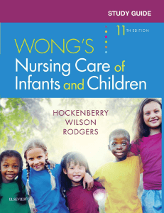 Wong's Nursing Care of Infants and Children Study Guide