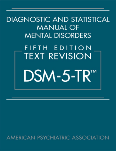 DSM 5 TR (2022)