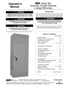 ASCO J-Design 600 amp