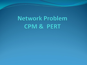 Chapter 10 PERT-CPM PPT