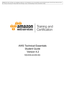 AWS Technical Essentials 4.2 (EN)  Student Guide