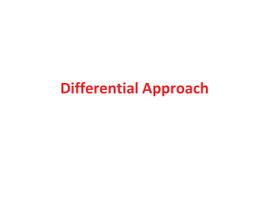 Differential Approach