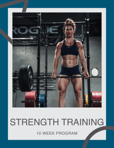 10 Week Strength Training  - Tia Clair Toomey