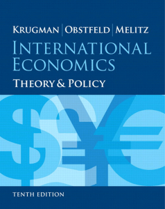 Krugman, Obstfeld, Melitz - International Economics, Theory and Policy