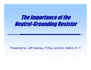 The Importance of the Neutral Grounding Resistor - Nov 06