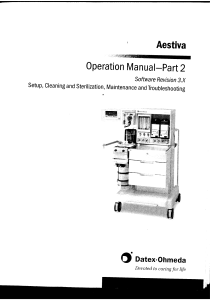 Datex-Ohmeda Aestiva - User manual