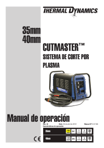 DocLib 6086 CUTMASTER 35mm 40mm Operating Manual Spanish (0-5118S) April2012