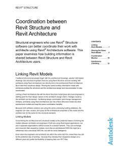 coordination between revit structure and revit architecture