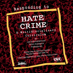 Responding to Hate Crimes-Police and Victims