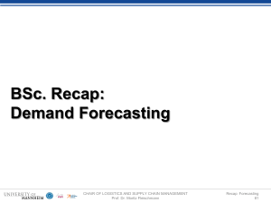 Demand Forecasting Recap: Methods & Quality