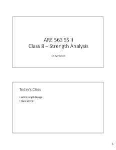 ARE 563 Class #8