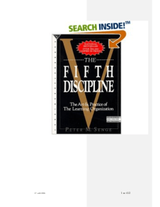 Senge 1990 livro the fifth discipline