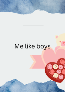 I like boys