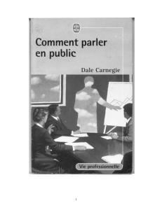Carnegie Dale - Comment parler en public