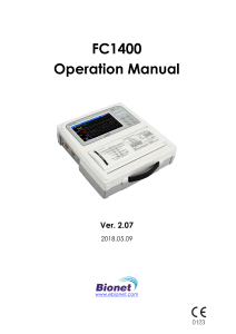 FC1400 Fetal Monitor Manual