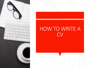 CV LESSON  -  Read-Only