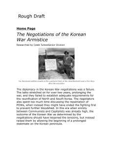 sample rough draft - korean war
