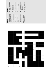 Crossword puzzle for second grade ESL