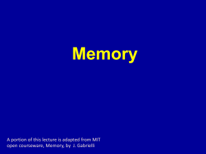 lecture 5-Memory 