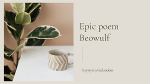 Epic poem Beowulf