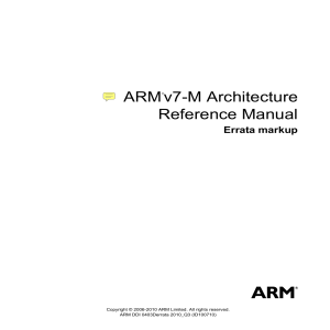 ARM7 Ref manual
